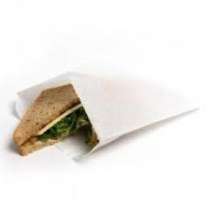 KRAFT Grease Proof Sulphite BROWN & WHITE PAPER BAGS Sweet Food Sandwich Bakery 