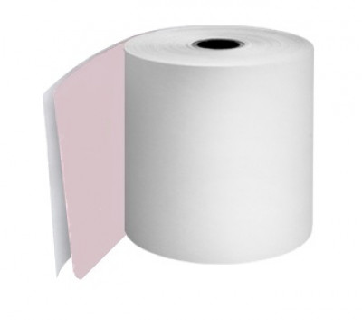 76mm 2 Ply Rolls White/Pink Boxed 20s - 055