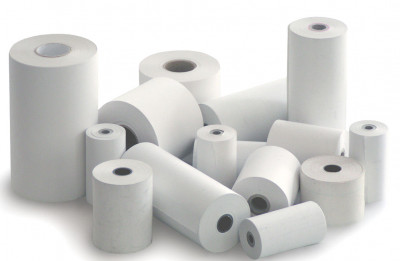 Credit Card Terminal Machine Paper Rolls 57 x 40 x 12.7mm Core BPA Free Boxed 50s - TRW247